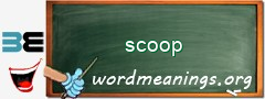 WordMeaning blackboard for scoop